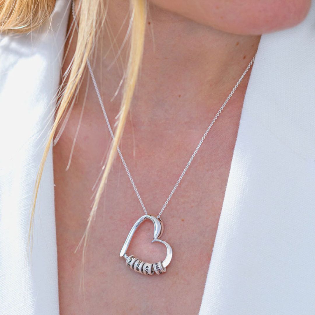 Collar corazón personalizado con nombres - Moroveta